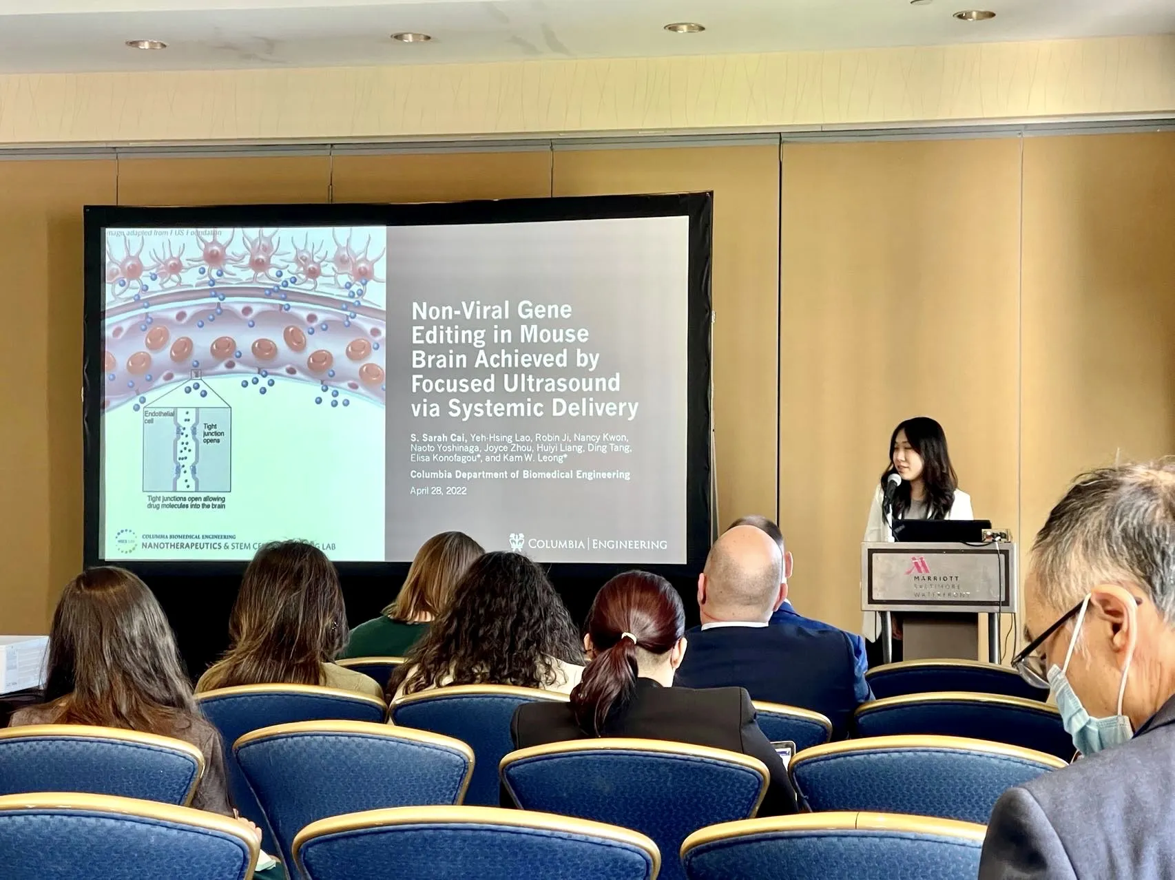 Shuting Sarah Cai presenting at SFB 2022 meeting